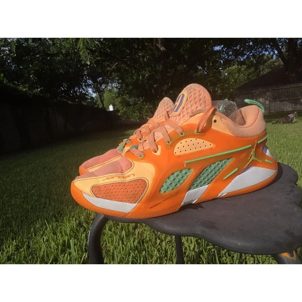 Nike Air Jordan Heir Peach Jam Basketball Shoes Orange Ghost Green